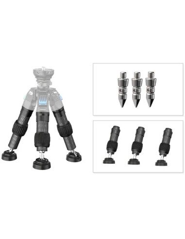 Treppiede con Tre Tubi Mini in Carbonio per Treppiede SVS60