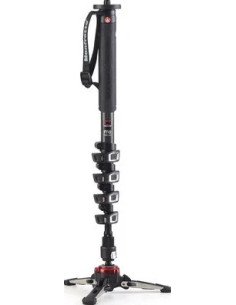 MANFROTTO MVMXPROC5 MONOPIEDE VIDEO CARBONIO 5 SES BASE FLUIDA 2
