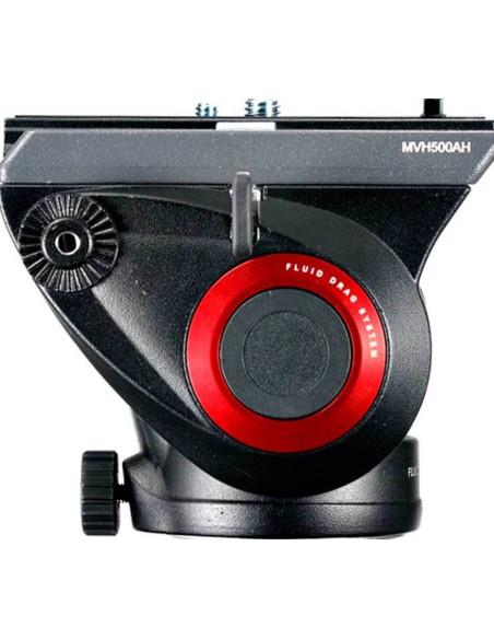 Treppiede alluminio 190X + Testa video fluida a base piatta MVH500AH