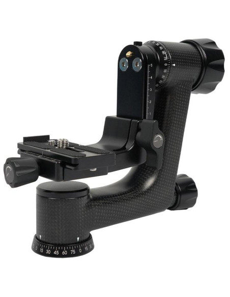 Testa Gimbal PH-10 in Fibra di Carbonio e Alluminio