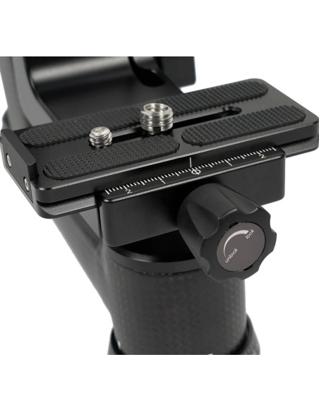 Testa Gimbal PH-10 in Fibra di Carbonio e Alluminio