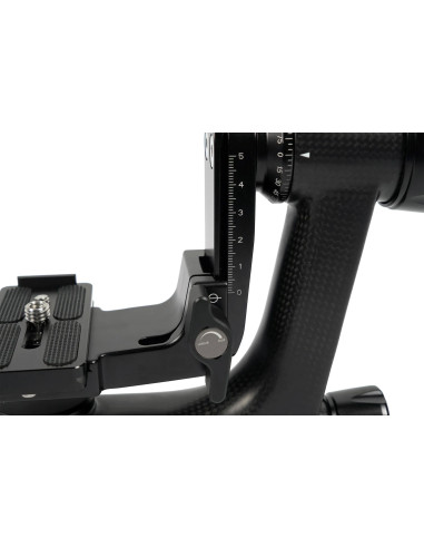 Testa Gimbal PH-10 in Fibra di Carbonio e Alluminio