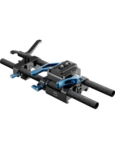 SIRUI BASE PLATE COMPATIBILE CON PIASTRA ARRI DOVETAIL KIT CON RODS E SUPPORTO LENS
