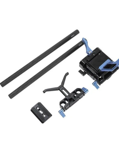 SIRUI BASE PLATE COMPATIBILE CON PIASTRA ARRI DOVETAIL KIT CON RODS E SUPPORTO LENS