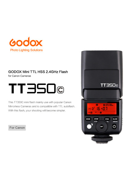 TT-350 Mini TTL HSS 2.4GHz Canon