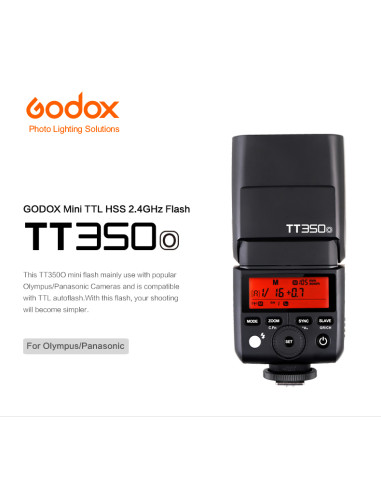 TT-350 Mini TTL HSS 2.4GHz Olympus - Panasonic