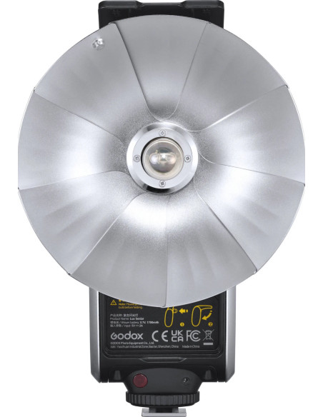 Retro Camera Flash Lux Senior Nero