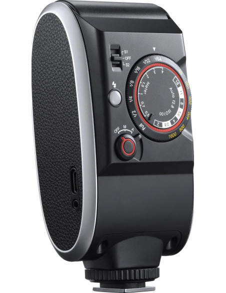 Retro Camera Flash Lux Senior Nero