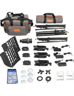 GODOX KIT ILLUMINATORE LED SA-D CON 3 S30 E ACCESSORI 2