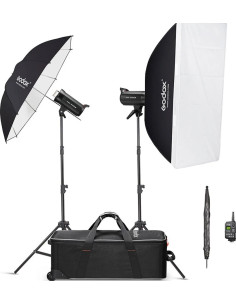 GODOX KIT FLASH MONOTORCIA SK-400E-II 400 W/SEC - NG 65 CON LAMPADA PILOTA A LED 2