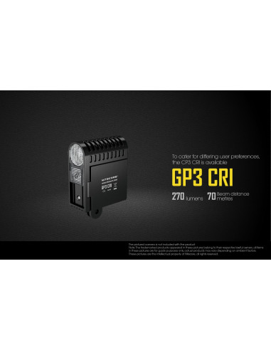 NITECORE ILLUMINATORE LED GP3 CRI PER ACTION CAM 270 LUMENS BATTERIA NLGP3 INCLUSA