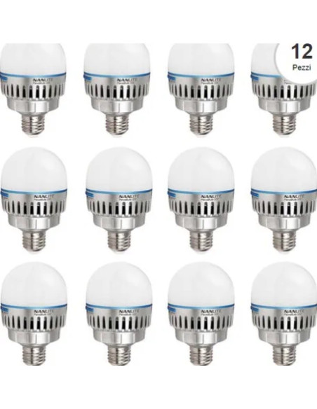Kit Pavo Bulb 10C RGBWW 12 Pezzi + Accessori
