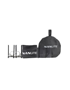 NANLITE BD-PTII15C+EC BARNDOOR CON GRIGLIA PER PAVOTUBE II 15C