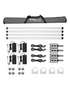 NANLITE PAVOTUBE II 30XR 4 KIT LED TUBE LIGHT WITH LUMENRADIO