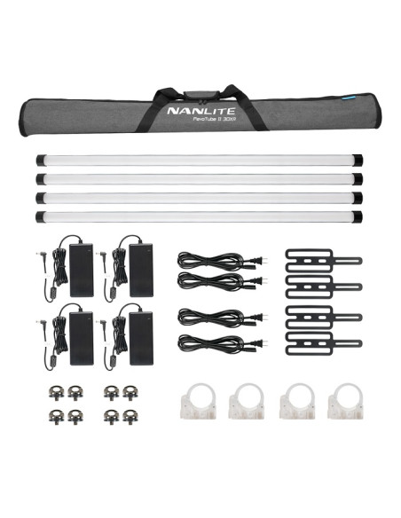 NANLITE PAVOTUBE II 30XR 4 KIT LED TUBE LIGHT WITH LUMENRADIO