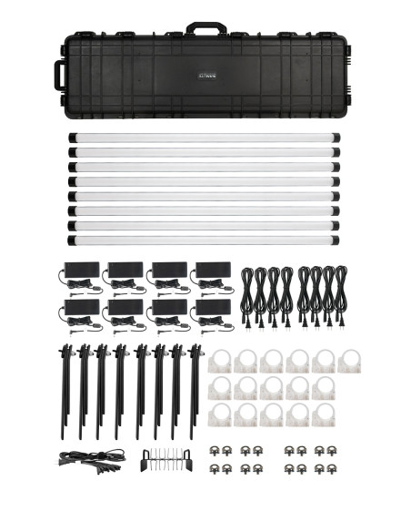 NANLITE PAVOTUBE II 30XR 8 KIT LED TUBE LIGHT WITH LUMENRADIO