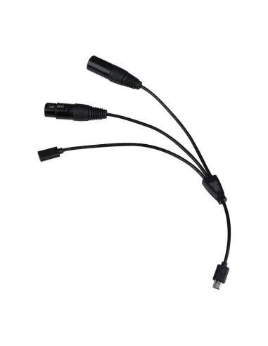 NANLITE CAVO DMX-USBC-1/3 II CABLE SPLITTER II FOR PAVOTUBE II 6XR/PAVOTUBE T8-7X/PAVOBULB 10C