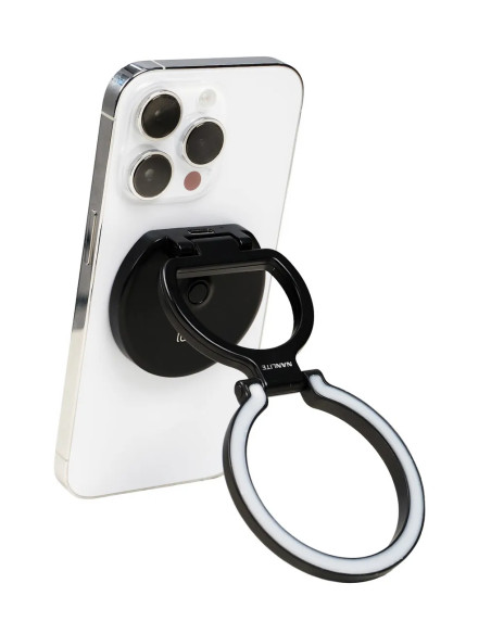 Lumo Bi-Color LED Ring Light Polar Black