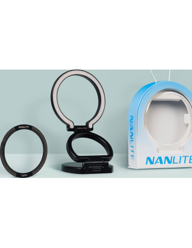 Lumo Bi-Color LED Ring Light Polar Black