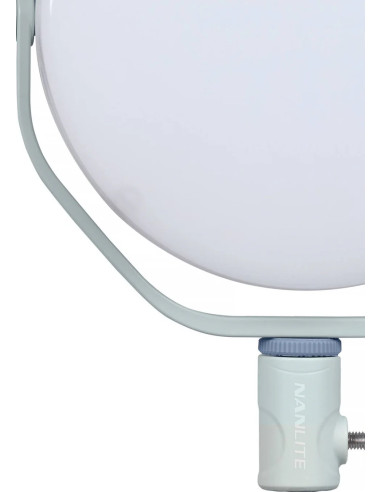 NANLITE MIRO 30C LED FULL-COLOR ROUND PANEL LIGHT MINT BLUE