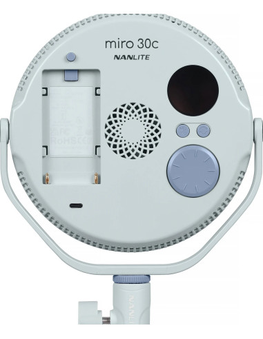 NANLITE MIRO 30C LED FULL-COLOR ROUND PANEL LIGHT MINT BLUE