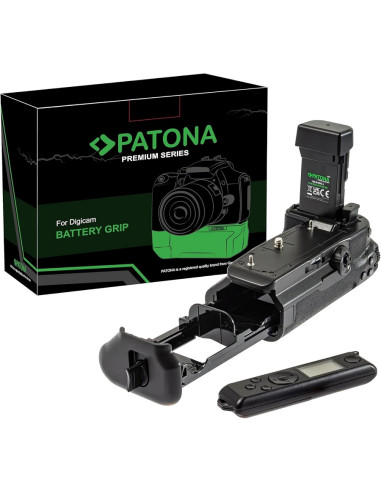 PATONA PREMIUM BATTERY GRIP BG-R10 FOR CANON EOSR5 FOR 2 X LP-E6NH LP-E6N OR LP-E6 BATTERIES INCL. WIRELESS CONTROL