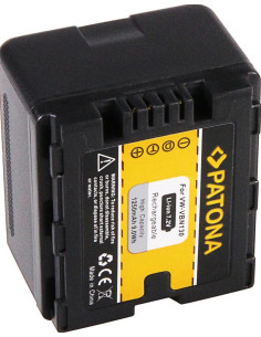 PATONA BATTERY FOR PANASONIC VBN130 VBN130E VW-VBN130 SD800 SD900 TM900 2