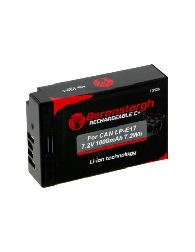 BERENSTARGH BATTERY WITH USB-C INPUT FOR CANON LP-E17