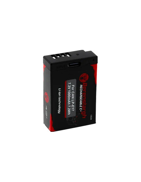 BERENSTARGH BATTERY WITH USB-C INPUT FOR CANON LP-E17