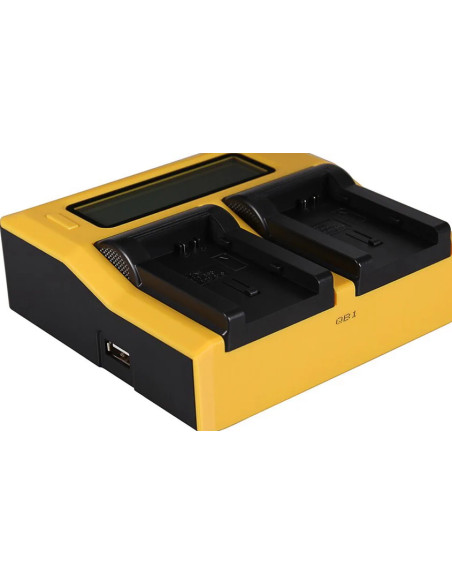 PATONA DUAL LCD USB CHARGER FOR CANON BP808 BP-808 BP819 BP-819 BP820 BP-820