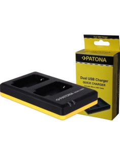 PATONA DUAL QUICK-CHARGER FOR OLYMPUS BLS5 INCLUSO MICRO-USB CABLE 2