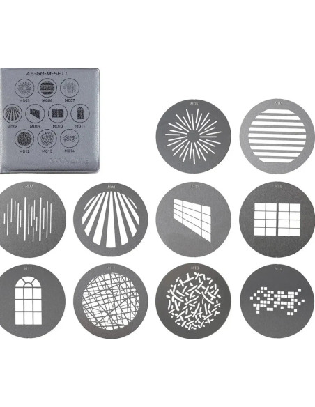 Set di gobo per PJ-BM 25-45 SET1 10pz - Size M