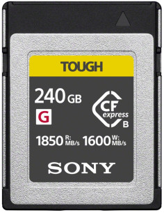 SONY CF EXPRESS 240GB TYPE B TOUGH SERIE G 1850MBS/1600MBS