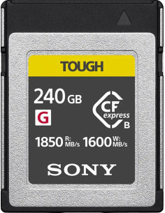 SONY CF EXPRESS 240GB TYPE B TOUGH SERIE G 1850MBS/1600MBS 2