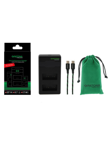 PATONA PREMIUM TWIN PERFORMANCE PD CHARGER FOR FUJI NP-W126 HS30 EXR HS30EXR HS-30EXR HS33 EXR HS33EXR HS-33EXR XPRO 1 X-PRO 1 I