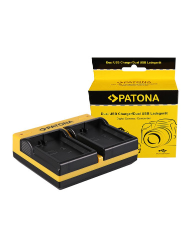 PATONA DUAL CHARGER NIKON EN-EL14 COOLPIX D3100 D3200 D5100 D5200 P7000 P7100 P7700 INCL. MICRO-USB CABLE