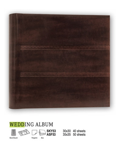 ZEP ALBUM ASF53 35X35 50F WEDDING ALBUM