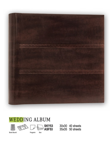 ZEP ALBUM ASF53 35X35 50F WEDDING ALBUM