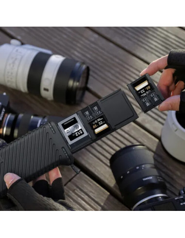 PGYTECH P-GM-394 CREATEMATE MEMORY CARD CASE COMPATIBILE CON SD/CFA/CFB/XQD/MICROSD/NANOSIM