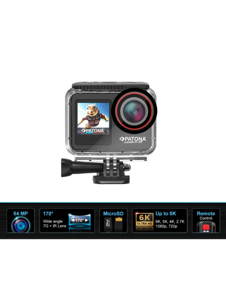PATONA PLATINUM ACTION CAM LIFE SL5 6K CON APP DI CONTROLLO