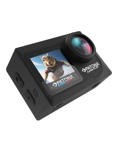 PATONA PLATINUM ACTION CAM LIFE SL4 5K CON APP DI CONTROLLO + 2 BATTERIE + 1 CHARGER