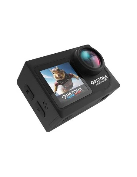 PATONA PLATINUM ACTION CAM LIFE SL4 5K CON APP DI CONTROLLO + 2 BATTERIE + 1 CHARGER