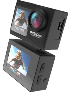 PATONA PLATINUM ACTION CAM LIFE SL4 5K CON APP DI CONTROLLO + 2 BATTERIE + 1 CHARGER 2