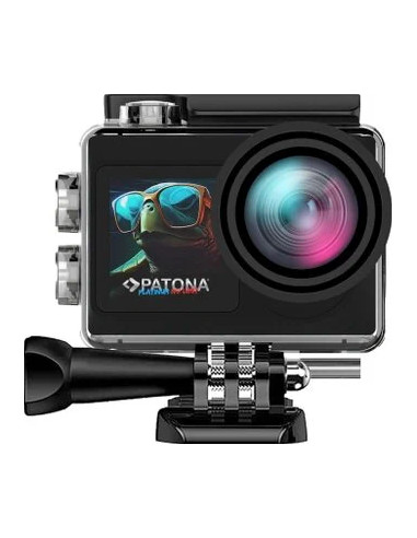 PATONA PLATINUM ACTION CAM LIFE SL4 5K CON APP DI CONTROLLO + 2 BATTERIE + 1 CHARGER