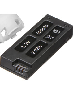 HUBSAN 520MAH LIPO BATTERY + BATTERY COMPARTMENT COVER X DRONE 107D+ 2