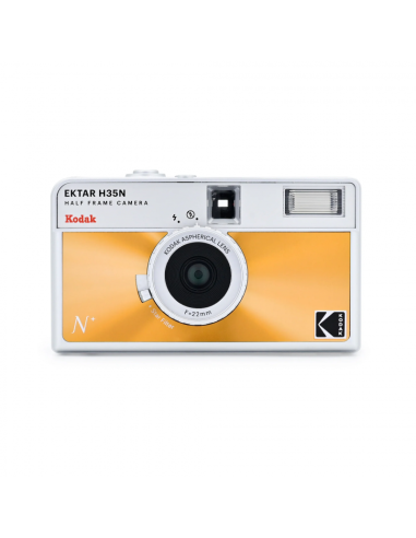 KODAK EKTAR H35-N HALF FRAME FILM CAMERA ANALOGICA RK0305 GLAZED ORANGE