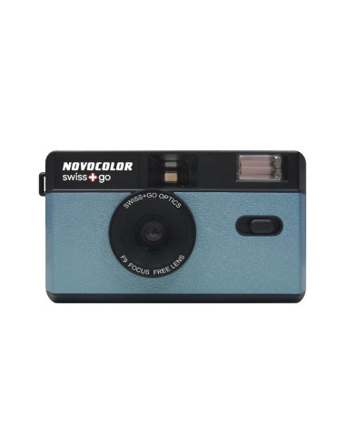 SWISS-GO PHOTO CAMERA NOVOCOLOR 35MM ANALOGICA BLU