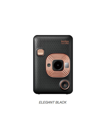 FUJI INSTAX MINI HM1 ELEGANT BLACK EX D INSTANT CAMERA LIPLAY