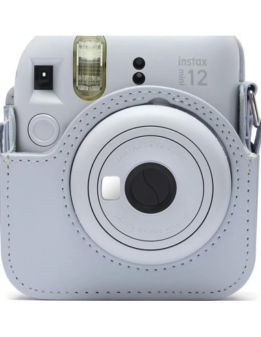 FUJI BORSA IN PELLE PER INSTAX MINI 12 CLAY WHITE