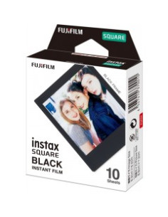 FUJI INSTAX, SQUARE FILM 6X6 BLACK FRAME 10 SINGLE